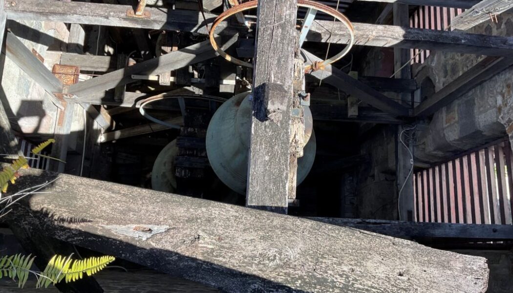 Cathedral_Bell_Tower_5_Bells_Hanging_in_Position